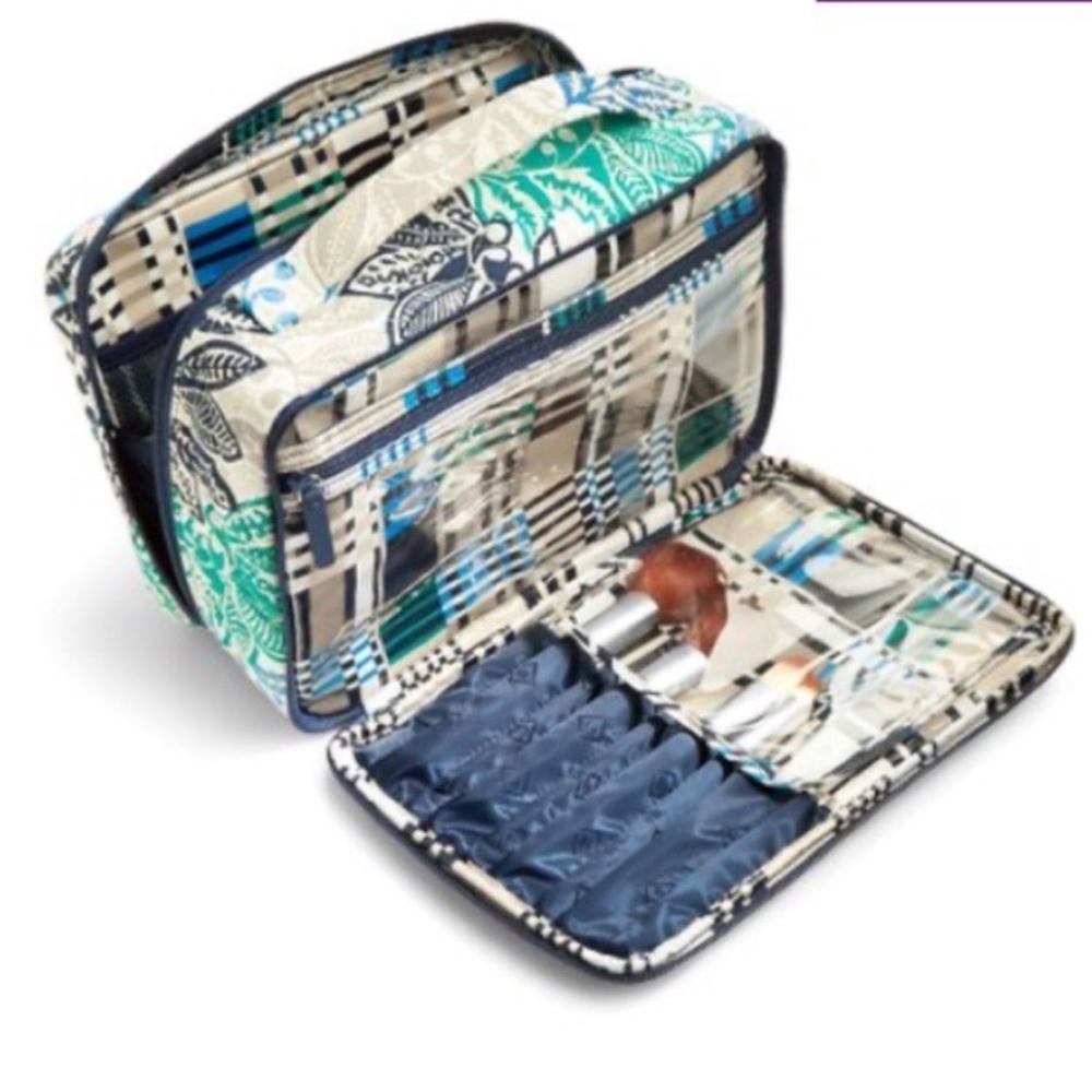 Vera Bradley Large Iconic Brush & Blush Travel Case